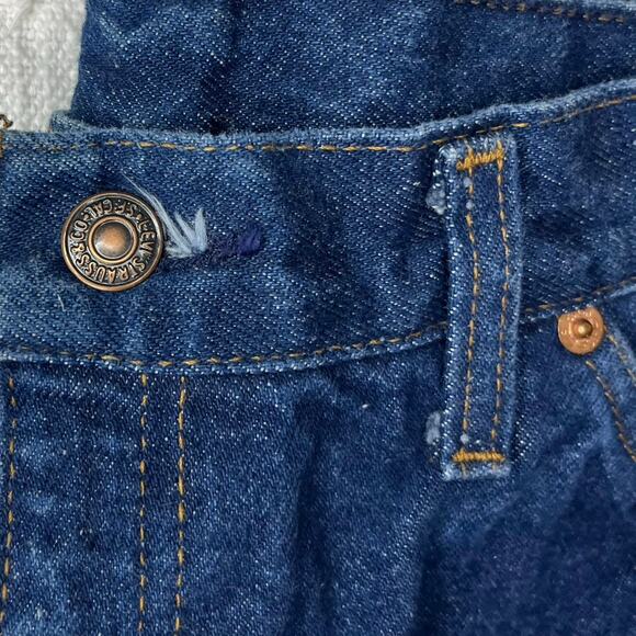 Vintage Levi’s Orange Tab Men’s 31x33 Dark Wash Denim Jeans Straight Made In USA - Picture 5 of 12
